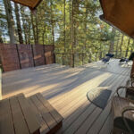 Large second-story plank deck