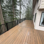 Large second-story wood deck