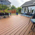 Large wood deck
